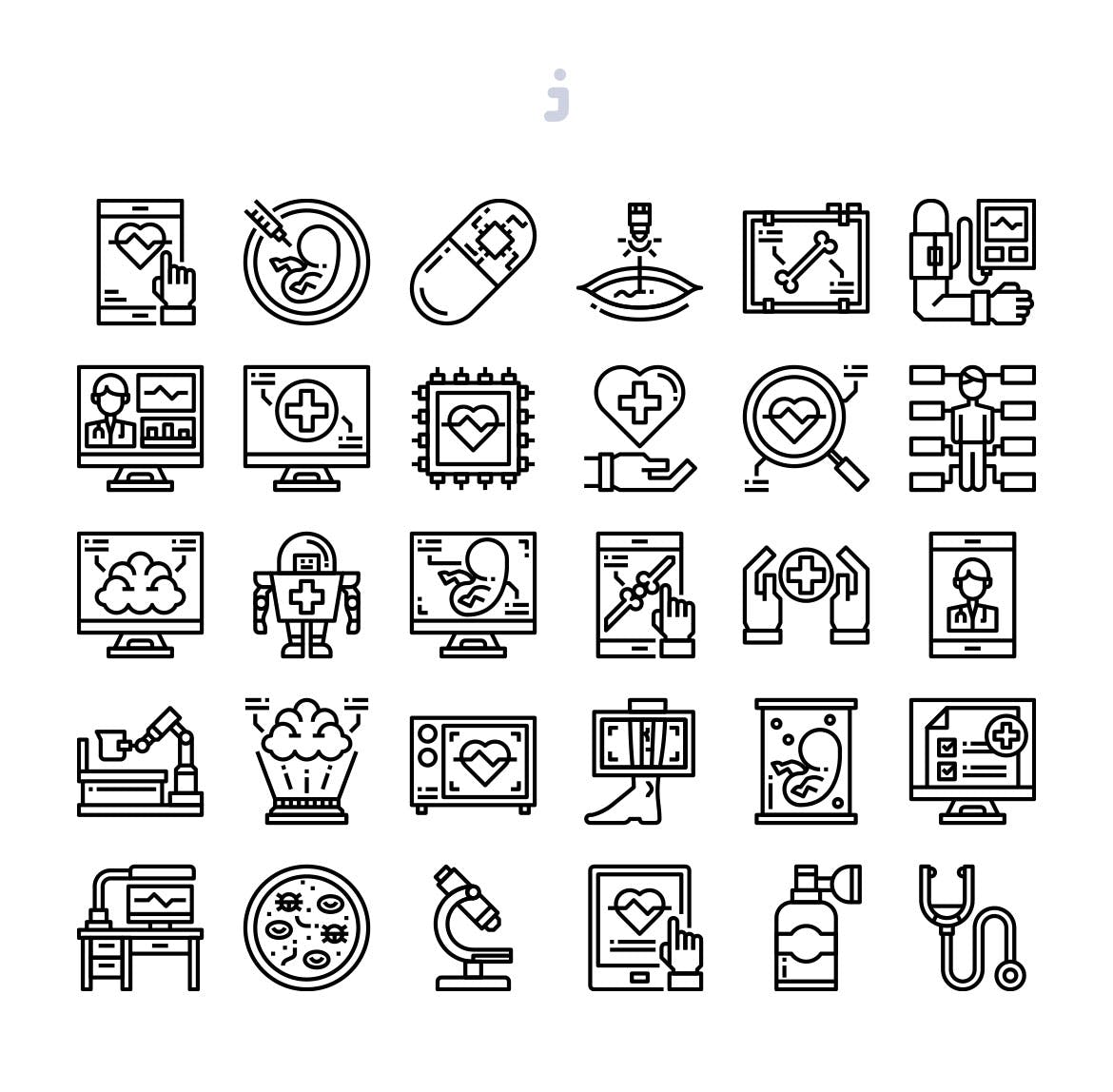 30枚医疗技术彩色矢量图标素材 30 Medical Technology Icons插图(2)