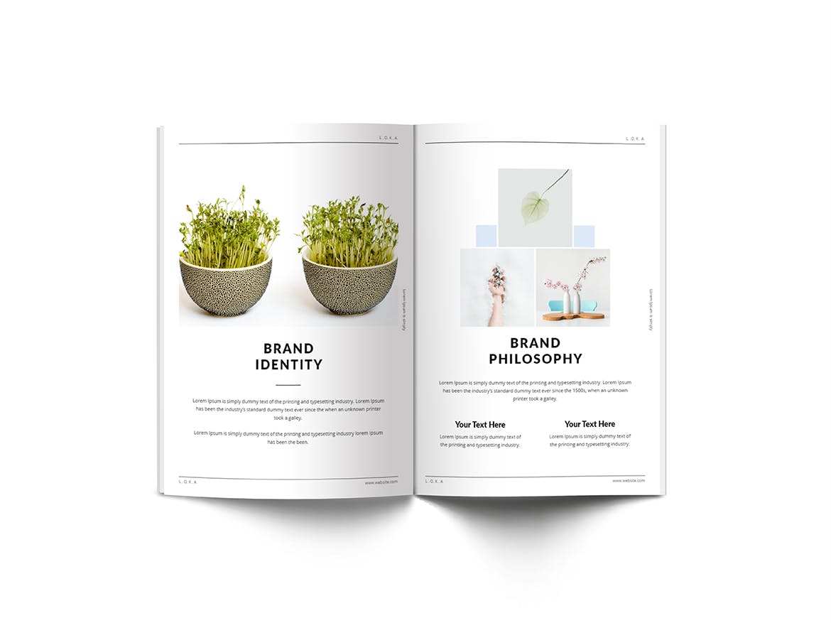 公司/品牌A4宣传册设计模板 Company Branding A4 Brochure Template插图(5)