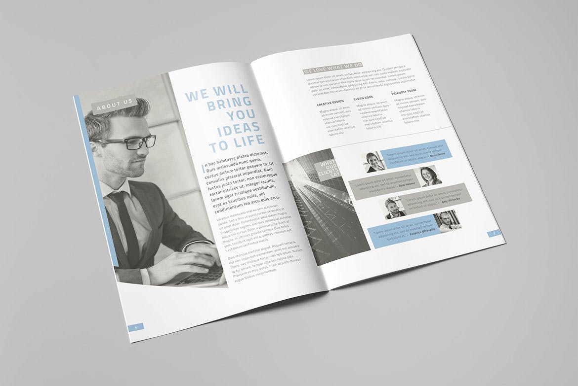 高端创意设计/广告服务公司画册设计模板v2 Corporate Brochure Vol.2插图(2)