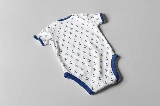 婴儿连体衣服装样机 Baby Bodysuit Mock-up插图(5)