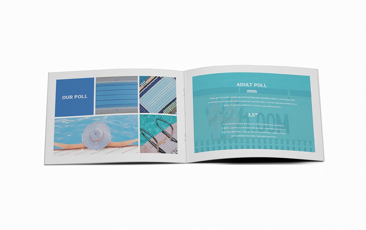 游泳培训招生简章/宣传册设计模板 Swimming A5 Brochure Template插图(11)