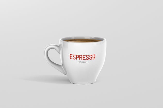 卡布奇诺浓品牌咖啡杯样机 Espresso Cup Mockup插图(12)