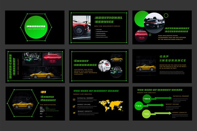 汽车销售经销商主题PPT幻灯片模板 Gradio Car Dealership Powerpoint Presentation插图(2)