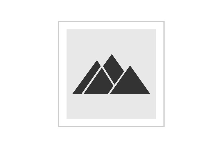 16个简约山峰图标集 Icon of mountains插图(2)