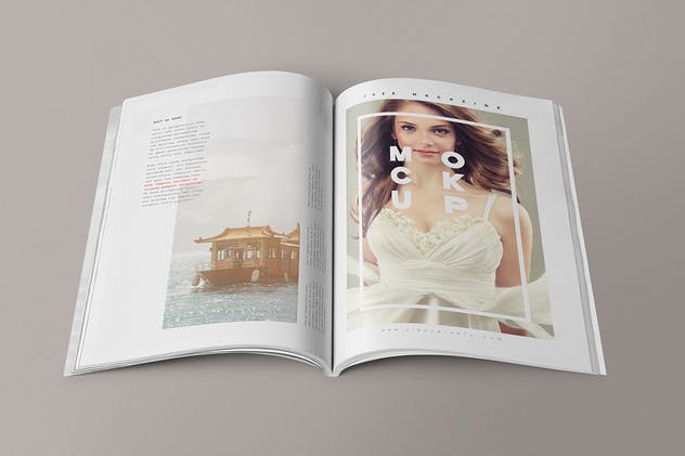4款时尚杂志画册样机模板 4 Magazine Mockups插图(2)