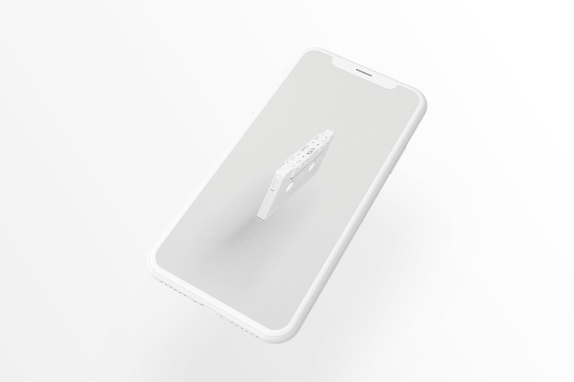 16设计网下午茶：7款最受欢迎的iPhone X Clay模型 Mockups插图(7)