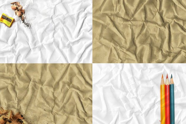 20个折叠褶痕纸张纹理素材 20 Folded Paper Textures插图(2)