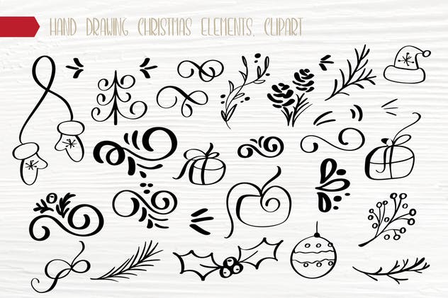 圣诞主题系列多元素设计套装 Christmas Bundle插图(6)