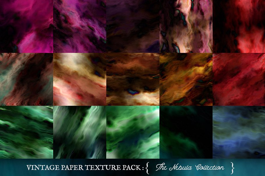 柔和的油画彩绘混合纸张纹理 Painted Paper Textures Nebula插图(1)