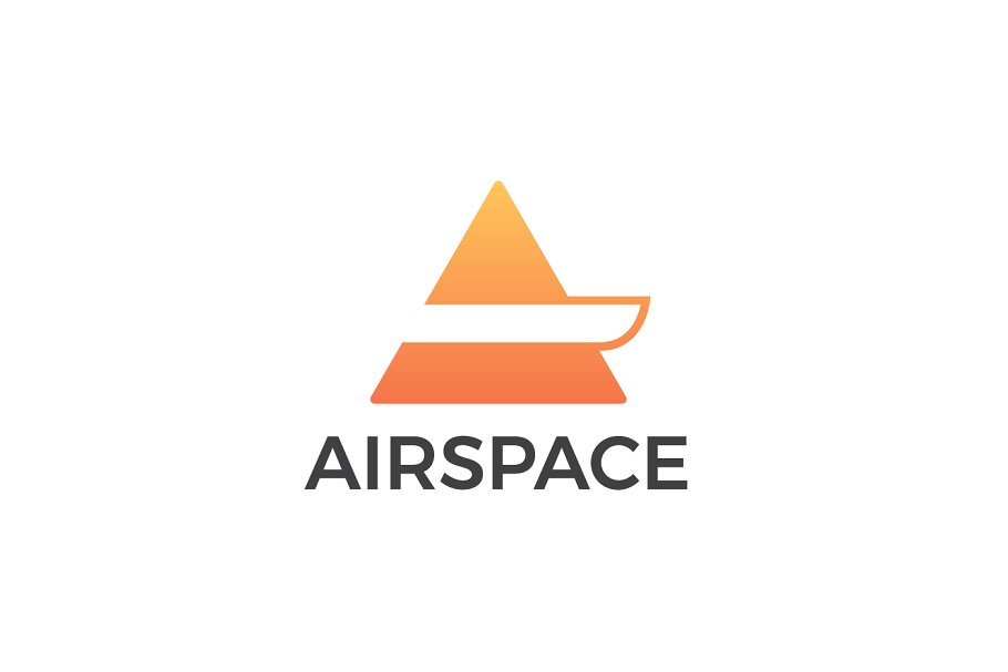 创意字母Logo模板系列之字母A Airspace Letter A Logo插图
