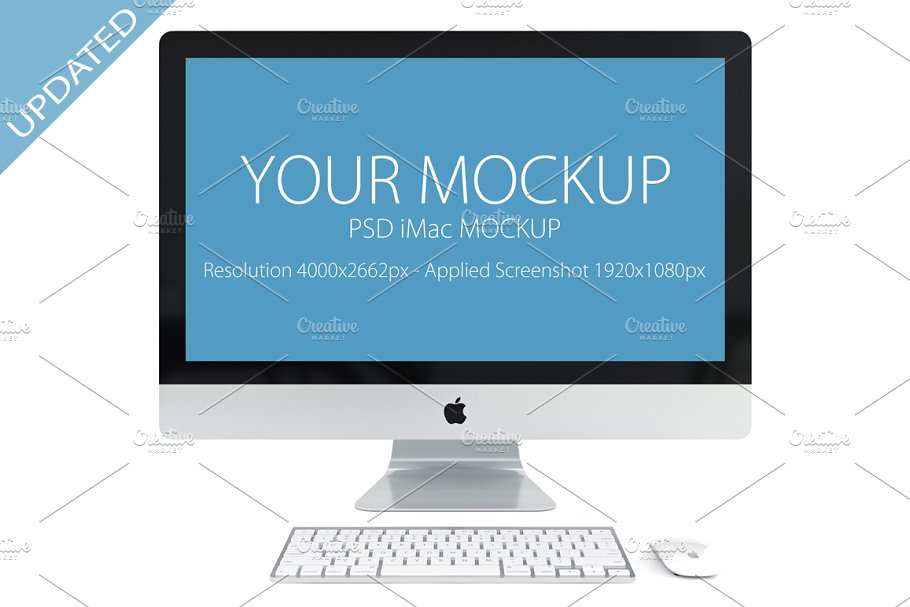网站产品设计iMac样机展示模型 PSD  iMac mockup插图