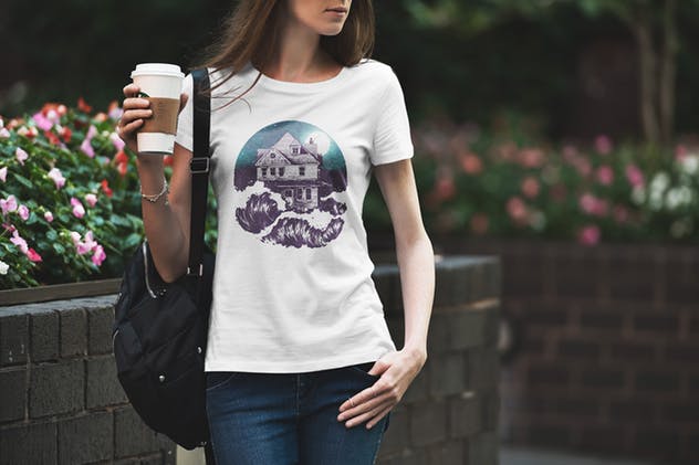 潮流时尚T恤都市版服装样机Vol.3 T-Shirt Mockup Urban Edition Vol. 3插图(6)