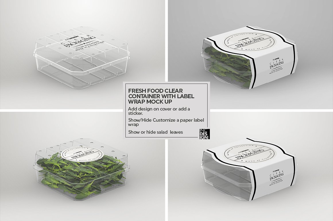 清新的新鲜食品容器样机展示模版mockups插图(7)