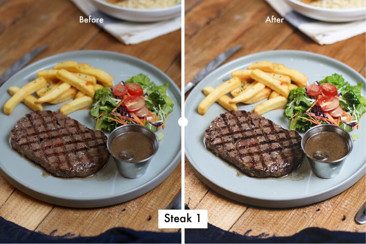 西餐美食摄影后期处理LR预设 6 Lightroom Preset for Steak插图(1)