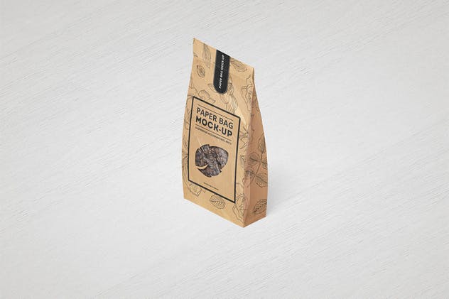 面包/咖啡豆牛皮纸袋包装样机模板 Paper Bag Mock-up插图(4)