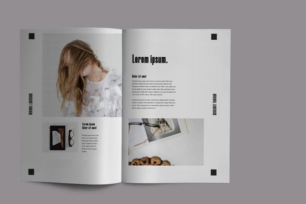 16页企业合作案例/产品目录画册设计模板 Millenial – Brochure Template插图(4)