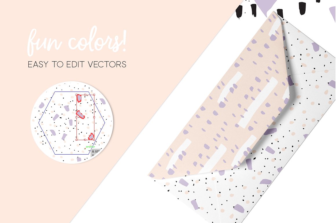 五彩纸屑无缝纹理 Confetti Seamless Patterns插图(1)