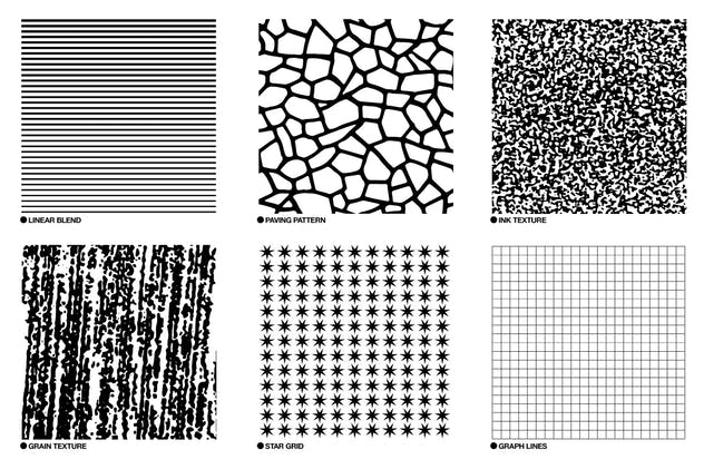 抽象复古线条/网格纹理图案素材 Retroset插图(2)
