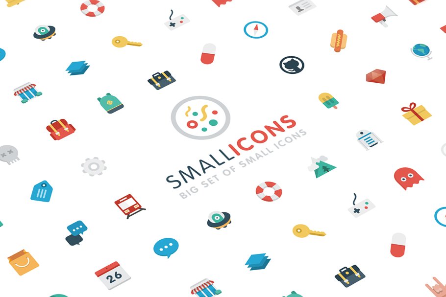 扁平风格小图表合集 Smallicons Small Icons Set插图