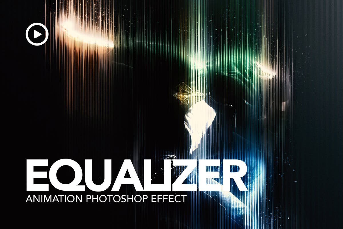 均衡器幻影照片效果PS动作 Equaliser Animation Photoshop Action插图