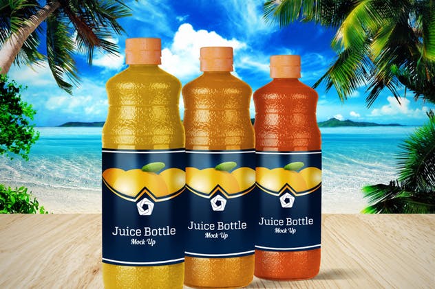 果汁饮料瓶外观包装样机v4 Juice Bottle V.4插图(3)