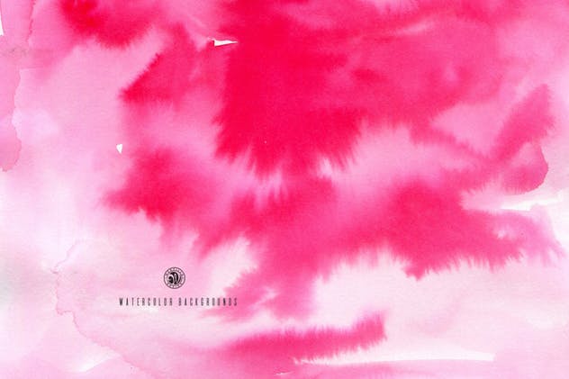 粉红色水彩背景素材 Watercolor Pink Backgrounds插图(1)