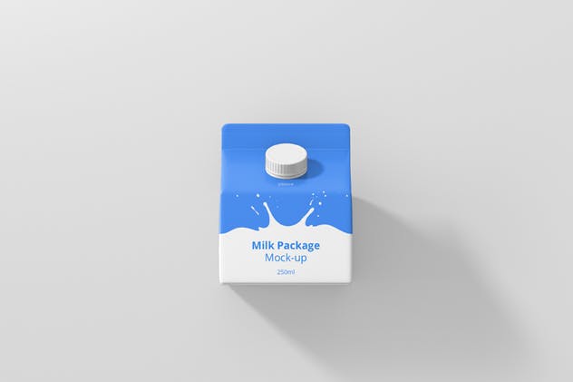 250毫升果汁/牛奶纸盒包装样机 Juice / Milk Mockup – 250ml Carton Box插图(5)