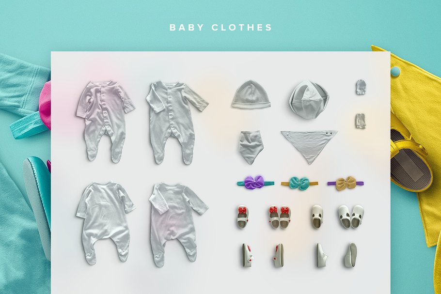 婴儿服饰巨无霸Banner场景设计工具包 Baby Edition – Custom Scene插图