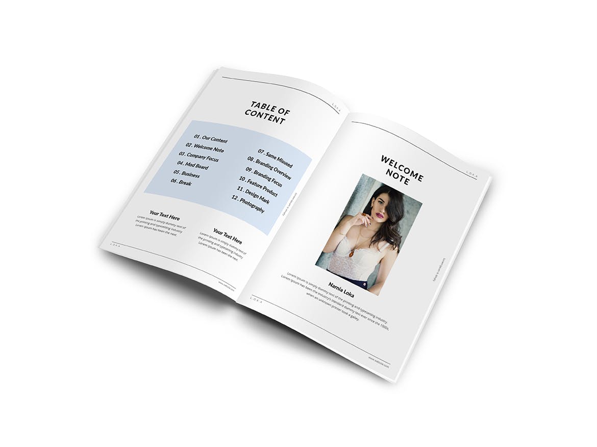公司/品牌A4宣传册设计模板 Company Branding A4 Brochure Template插图(3)