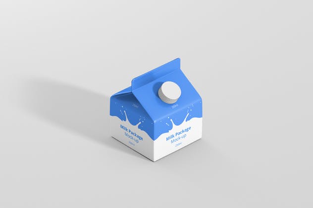 250毫升果汁/牛奶纸盒包装样机 Juice / Milk Mockup – 250ml Carton Box插图(2)