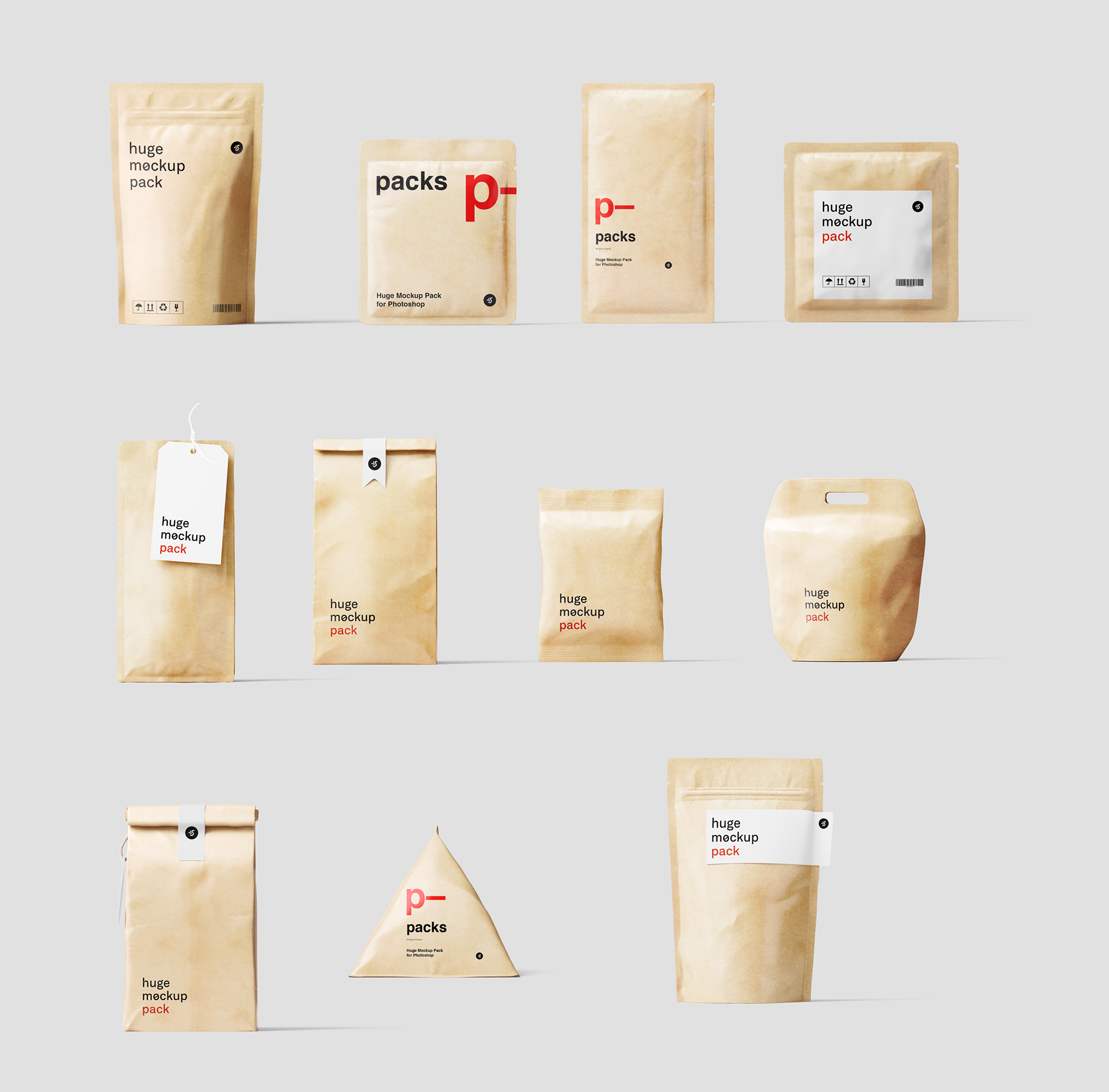 超高清食品包装样机大合集120 Packages Mockups插图(5)