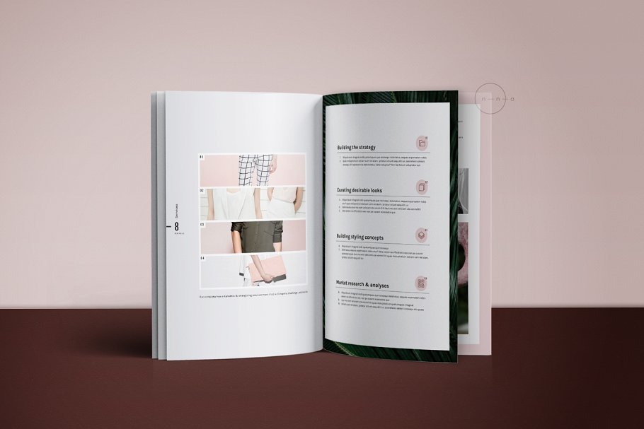 女性时尚主题产品目录＆产品画册模板 Portfolio & Catalog • Mïa插图(4)