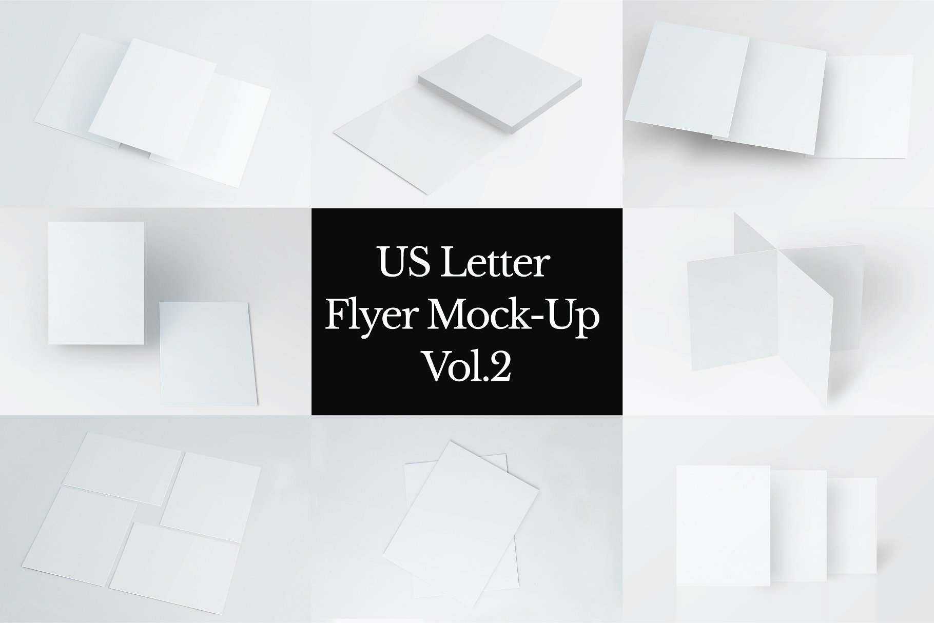 美国信纸大小的海报展示样机下载 US Letter Flyer Mock-Up [psd]插图(9)