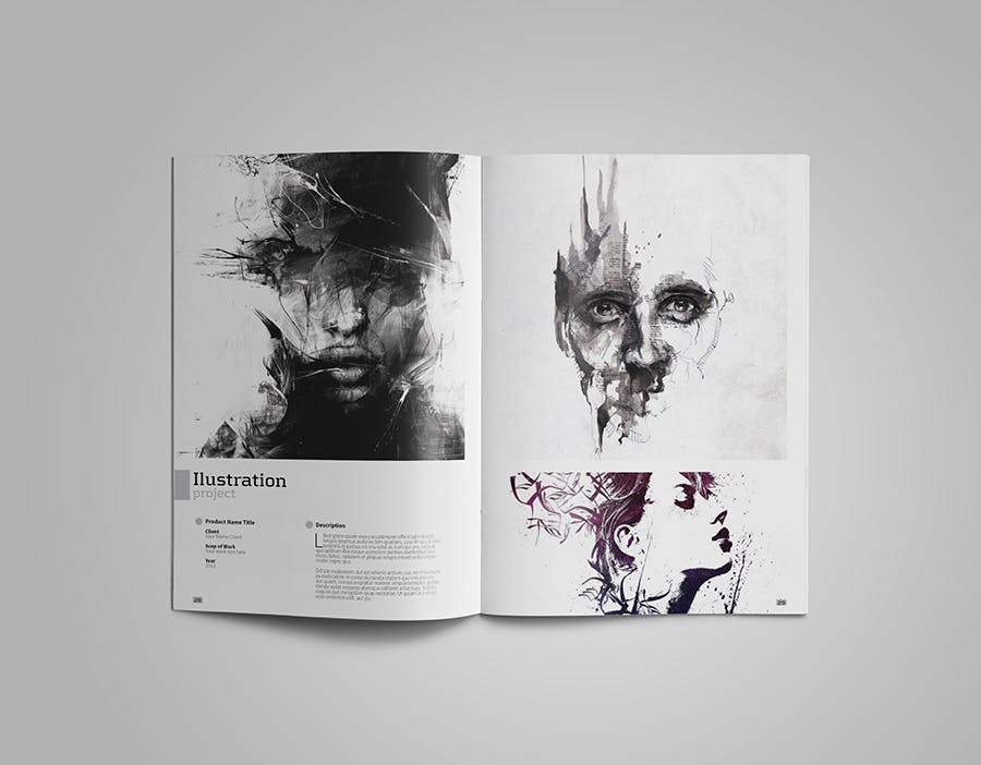 创意设计工作室设计案例/作品集画册设计模板 Creative Design Portfolio #01插图(15)