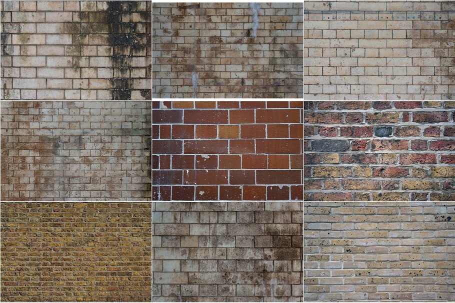 50款砖瓦砖墙纹理 Bricktop 50 brick wall textures插图(4)