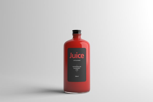 果汁玻璃瓶外观设计样机模板 Juice Bottle Packaging Mock-Up插图(13)