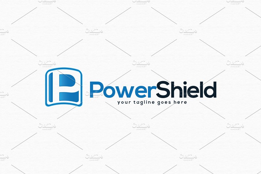 电源保护护盾主题Logo模板 Power Shield Logo Template插图(2)