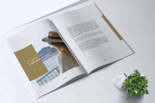 极简设计风时尚品牌产品样板产品目录画册模板 ROSELLINE Minimal Lookbook Fashion插图(5)
