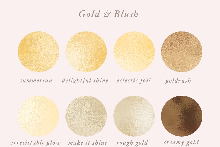 金色、腮红和粉红纹理 Gold, Blush & Pink Textures插图(2)