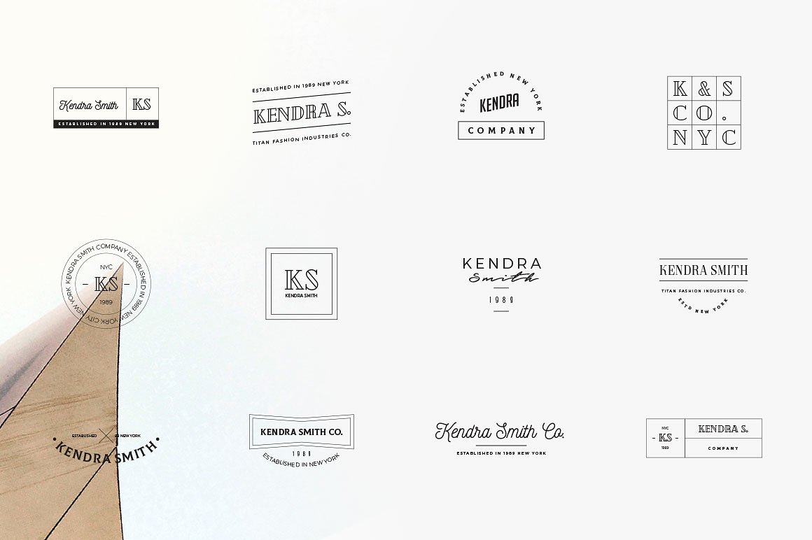 50款时尚行业品牌Logo模板 50 Branding Fashion Minimal Logos插图(4)