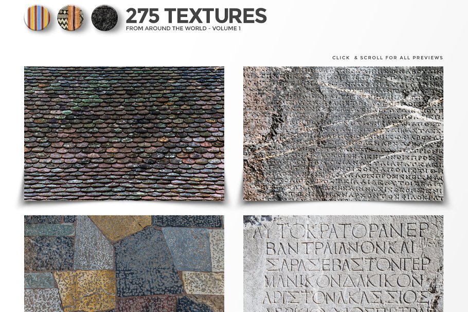 275款凸显世界各地风景文化的背景纹理合集[3.86GB] 275 Textures From Around the World插图(12)