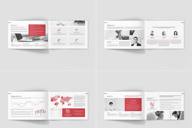 企业市场营销企划画册设计模板套装 Business Marketing – Company Profile Bundle 3 in 1插图(5)