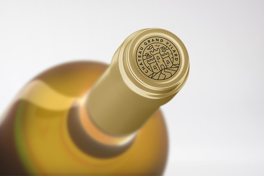 高档葡萄酒外观设计样机 Wine Packaging Mockups插图(5)