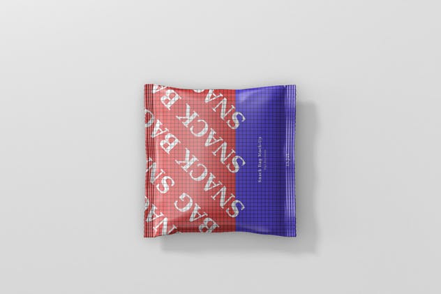 方形小吃/零食塑料袋包装外观样机 Snack Foil Bag Mockup – Square Size插图(7)