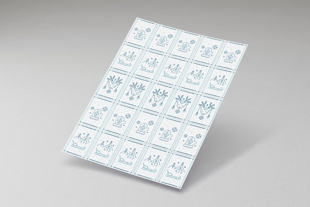 极简主义时尚邮票样机模板 Postage Stamps Mock-Ups插图(8)