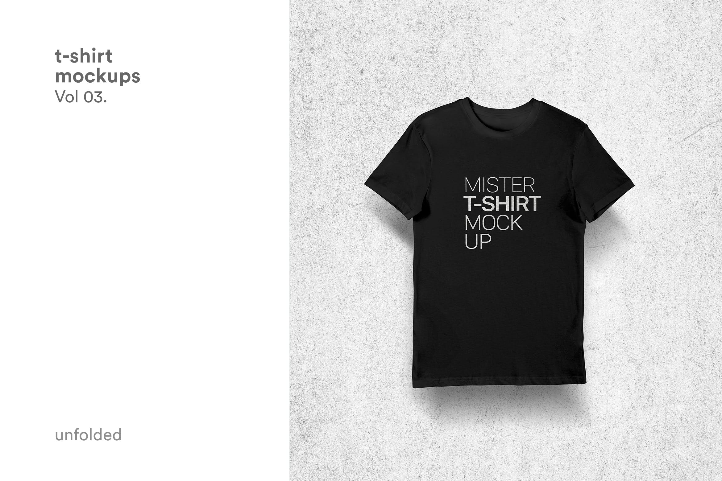 T恤印花设计正面视图样机模板v3 T-shirt Mockup Vol 03插图