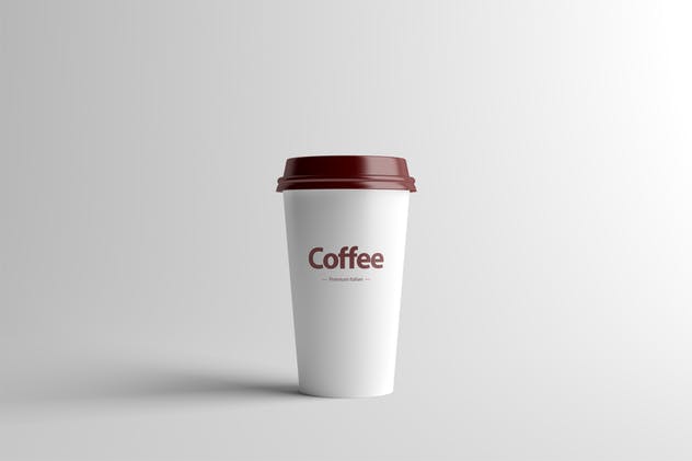 中等尺寸咖啡纸杯样机展示模板 Paper Coffee Cup Mock-Up – Medium插图(5)