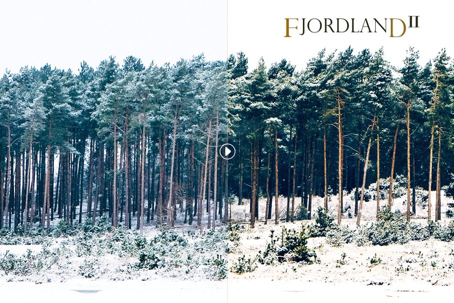 唯美户外风景调色PS动作 Fjordland Landscape PS Actions插图(4)