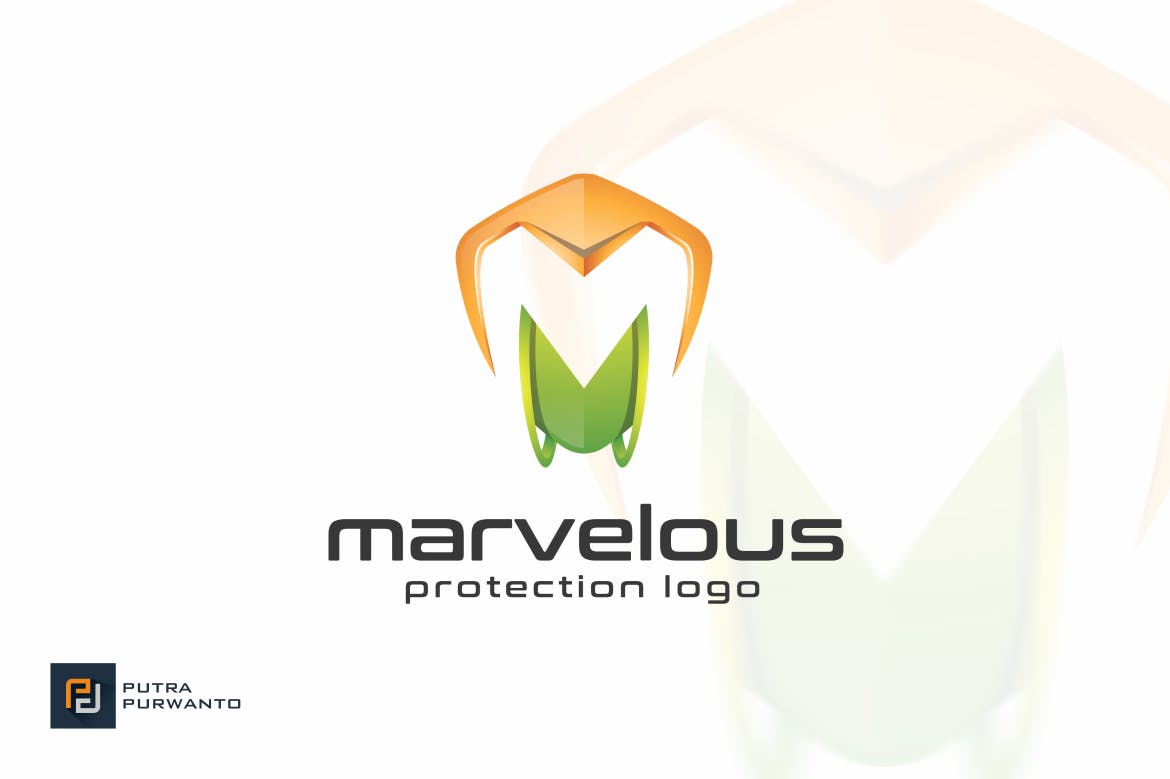 盾牌图形品牌Logo设计模板 Marvelous / Shield – Logo Template插图(1)