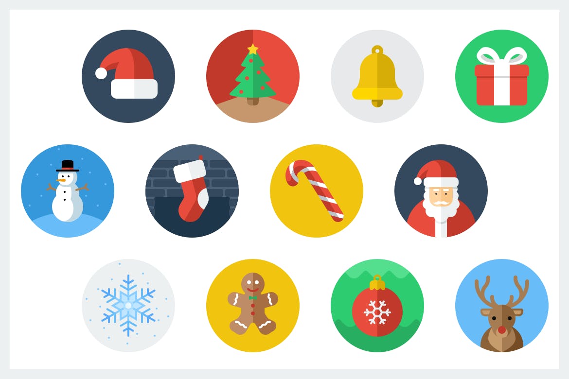 圣诞节主题多风格矢量图标素材 Christmas – Icon’t Event插图(3)
